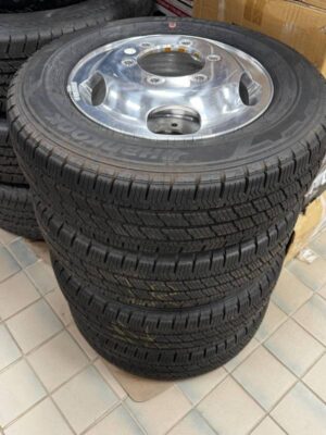 2020-2025-ford-transit-350-dually-wheels-and-tires-hankook-dynapro-ht-20575r16c-F144205366 2020-2025 Ford Transit 350 Dually Wheels and Tires Hankook Dynapro HT 205/75/R16c
