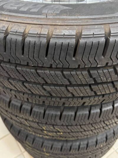 2020-2025-ford-transit-350-dually-wheels-and-tires-hankook-dynapro-ht-20575r16c-F144205367 2020-2025 Ford Transit 350 Dually Wheels and Tires Hankook Dynapro HT 205/75/R16c