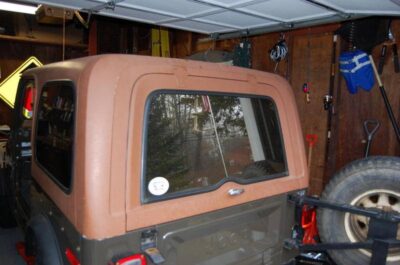 79-86 CJ7 Rear Liftgate For Removable Hardtop