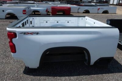 New 20-C Chevy Silverado HD White 6.9ft Long Truck Bed