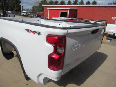 New 20-C Chevy Silverado HD White 8ft Long Truck Bed