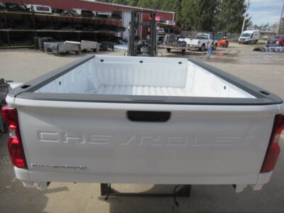 New 20-C Chevy Silverado HD White 8ft Long Truck Bed