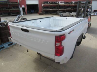 New 20-C Chevy Silverado HD White 8ft Long Truck Bed