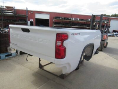 New 20-C Chevy Silverado HD White 8ft Long Truck Bed