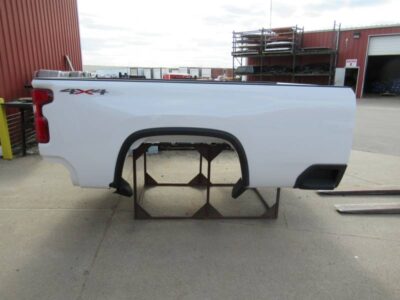New 20-C Chevy Silverado HD White 8ft Long Truck Bed